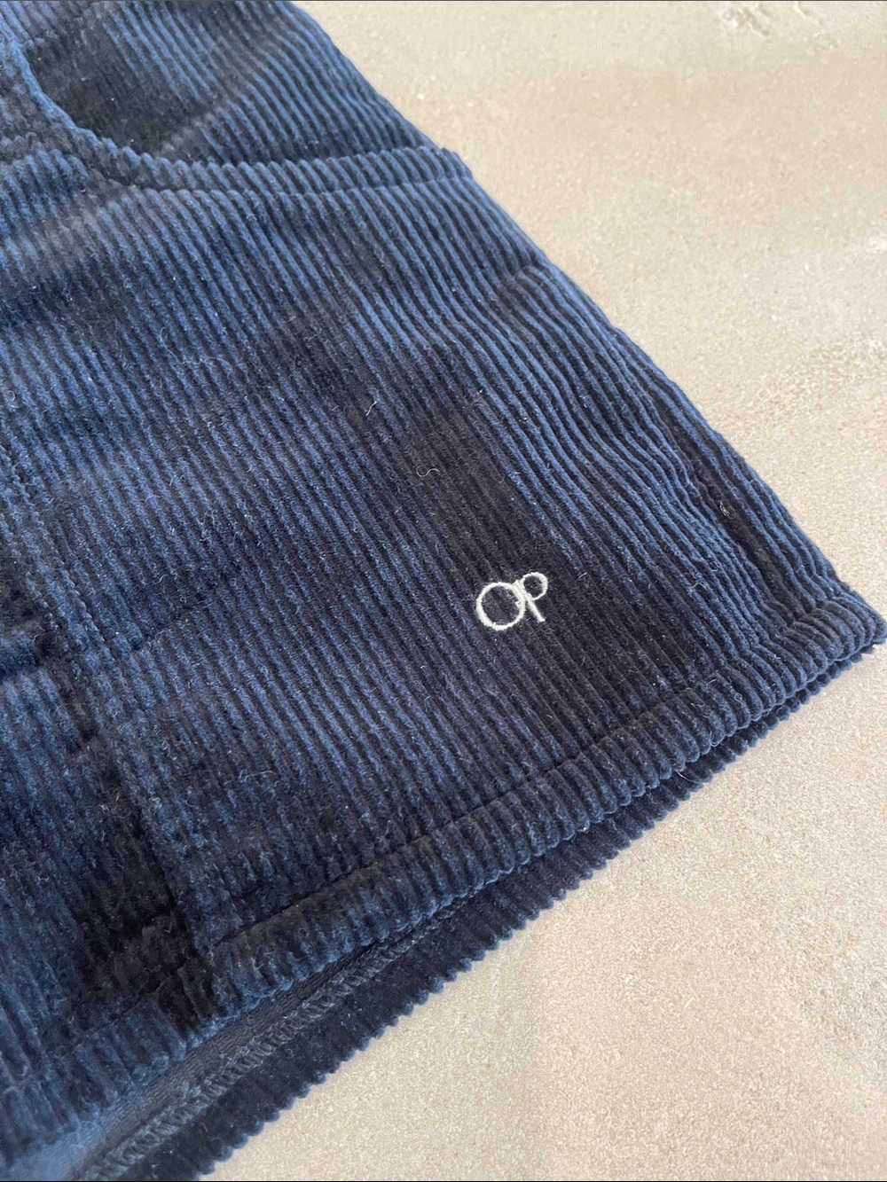 OP Navy Corduroy Shorts with Embroidered Logo